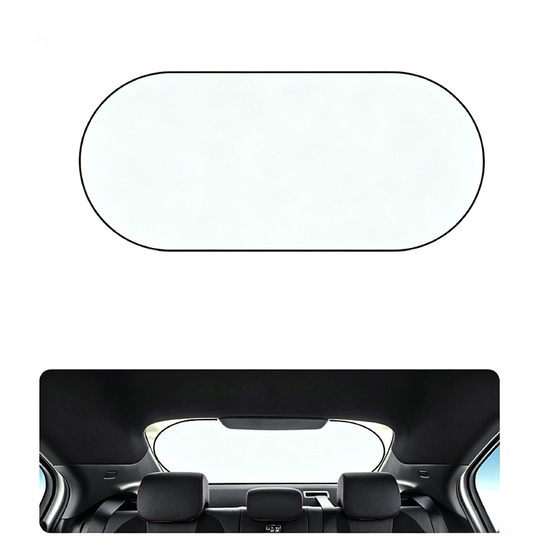 Parasol para ventana trasera de automóvil de titanio y plata
