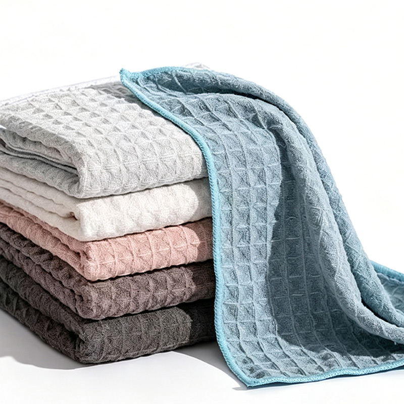 Paños absorbentes para limpieza de platos de cocina con tejido de gofre Paños absorbentes para limpieza de platos de cocina con tejido de gofre